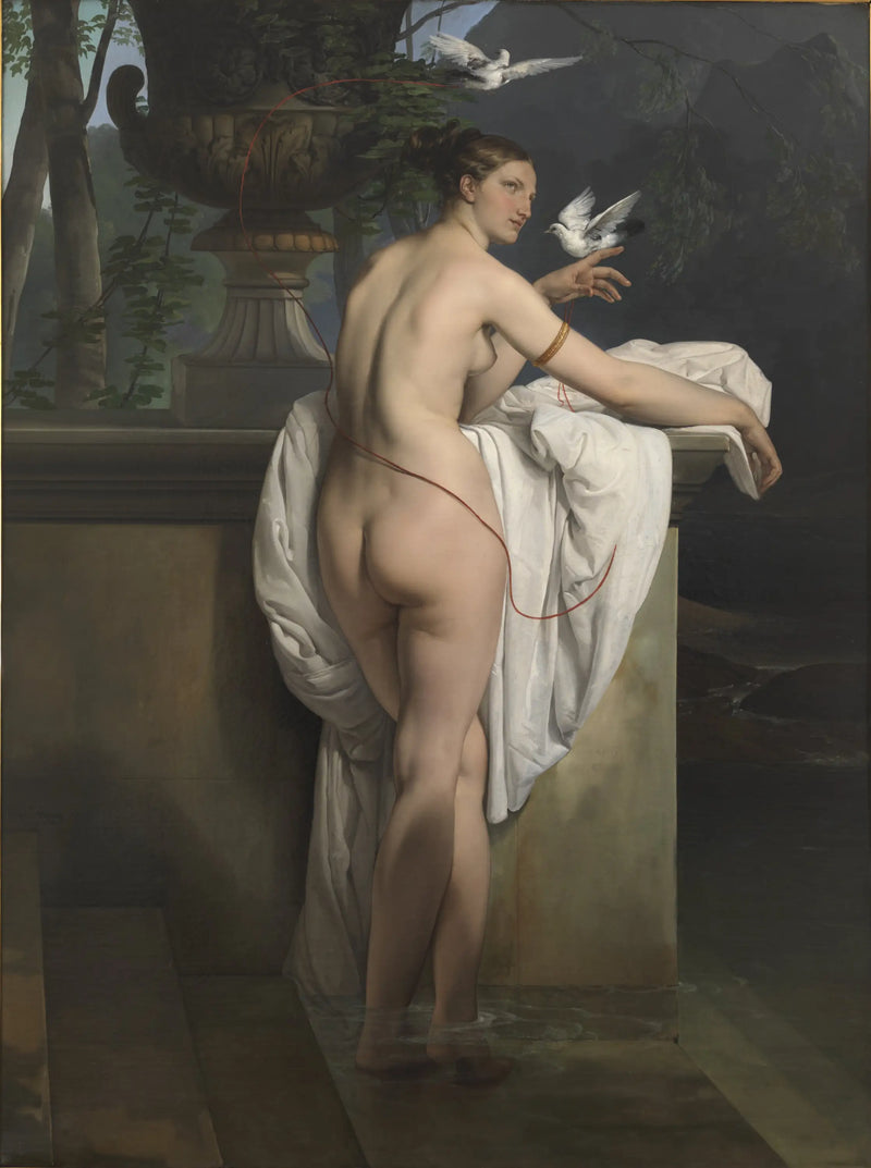 Vênus brincando com duas pombas - Francesco Hayez