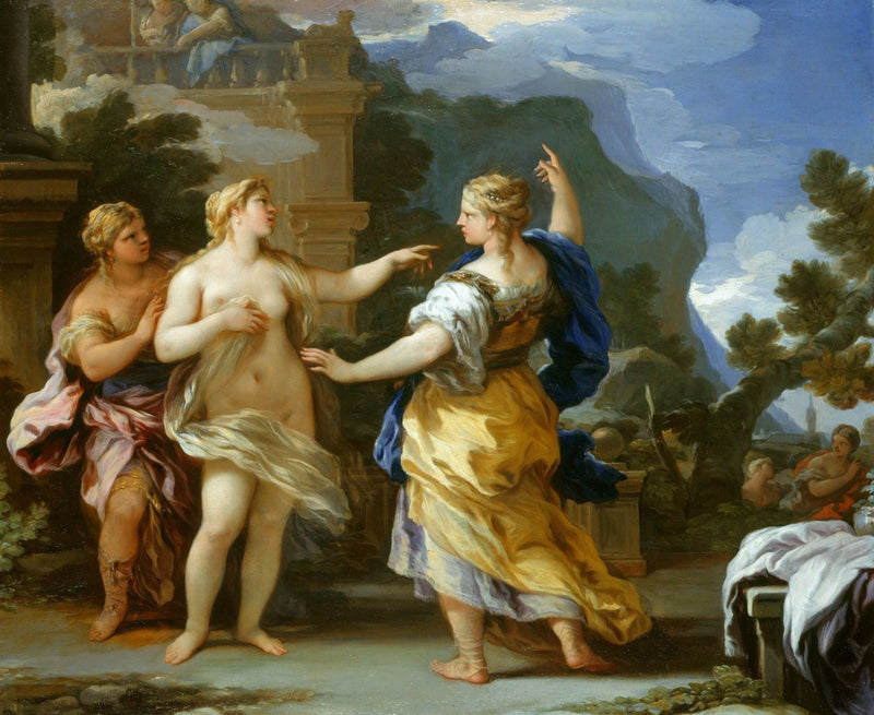 Vênus pune Psique com uma tarefa - Luca Giordano