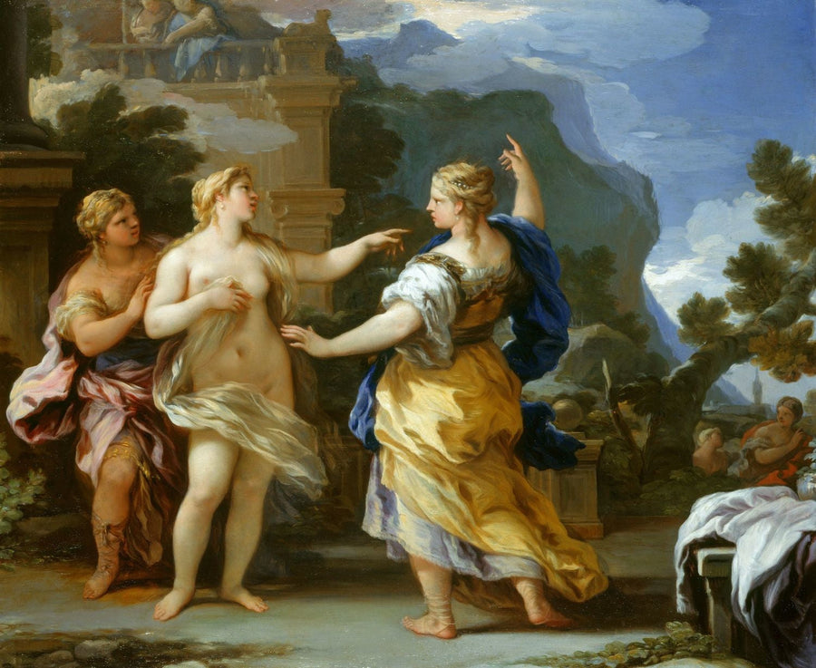 Vênus pune Psique com uma tarefa - Luca Giordano