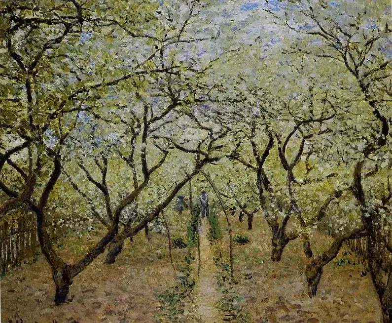 Pomar em flor - Claude Monet