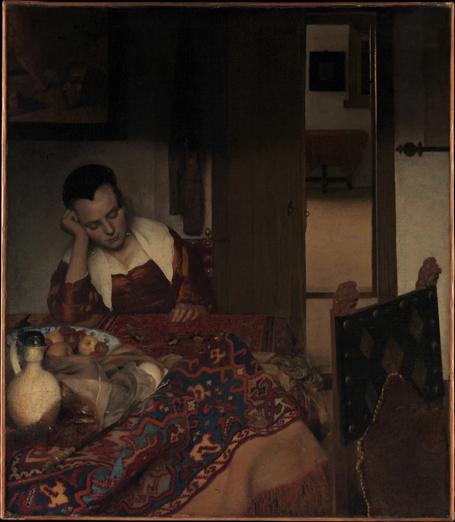 Uma jovem adormecida - Johannes Vermeer