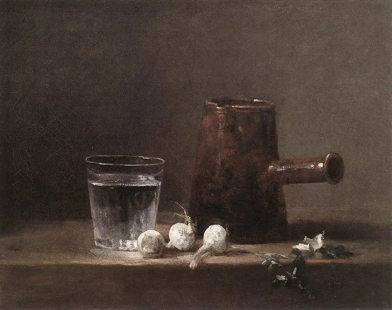 Copo de água e cafeteira - Jean Simeón Chardin