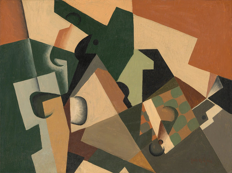 Vidro e damasco - Juan Gris