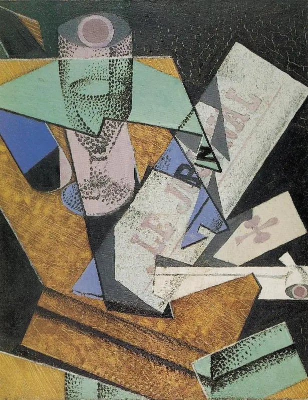 Espelho e Jornal - Juan Gris