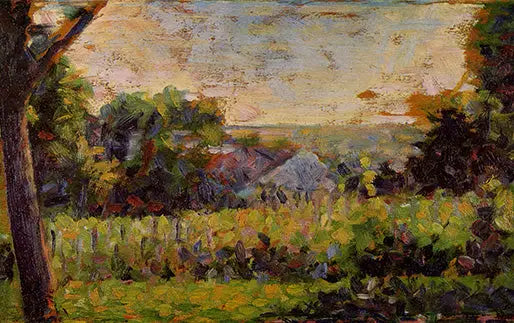 Em direção à aldeia - Georges Seurat