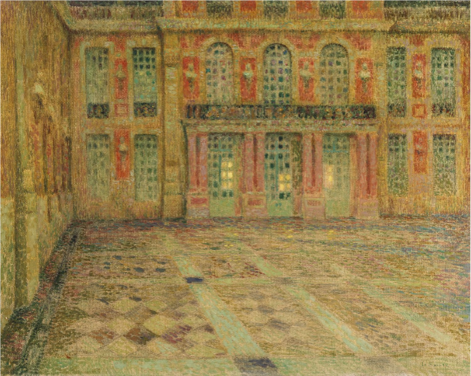 Versalhes: Pátio de Honra - Henri Le Sidaner