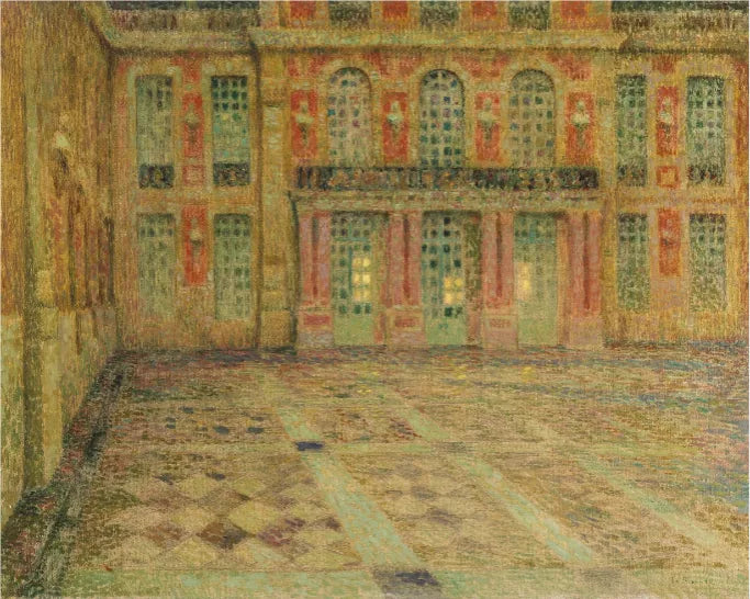 Versalhes: Pátio de Honra - Henri Le Sidaner