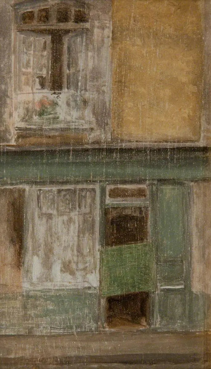 Verde e Ouro: Uma loja em Calais - James Abbott McNeill Whistler
