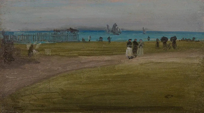 Verde e Violeta: O Passeio da Noite - James Abbott McNeill Whistler