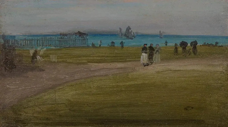 Verde e Violeta: O Passeio da Noite - James Abbott McNeill Whistler