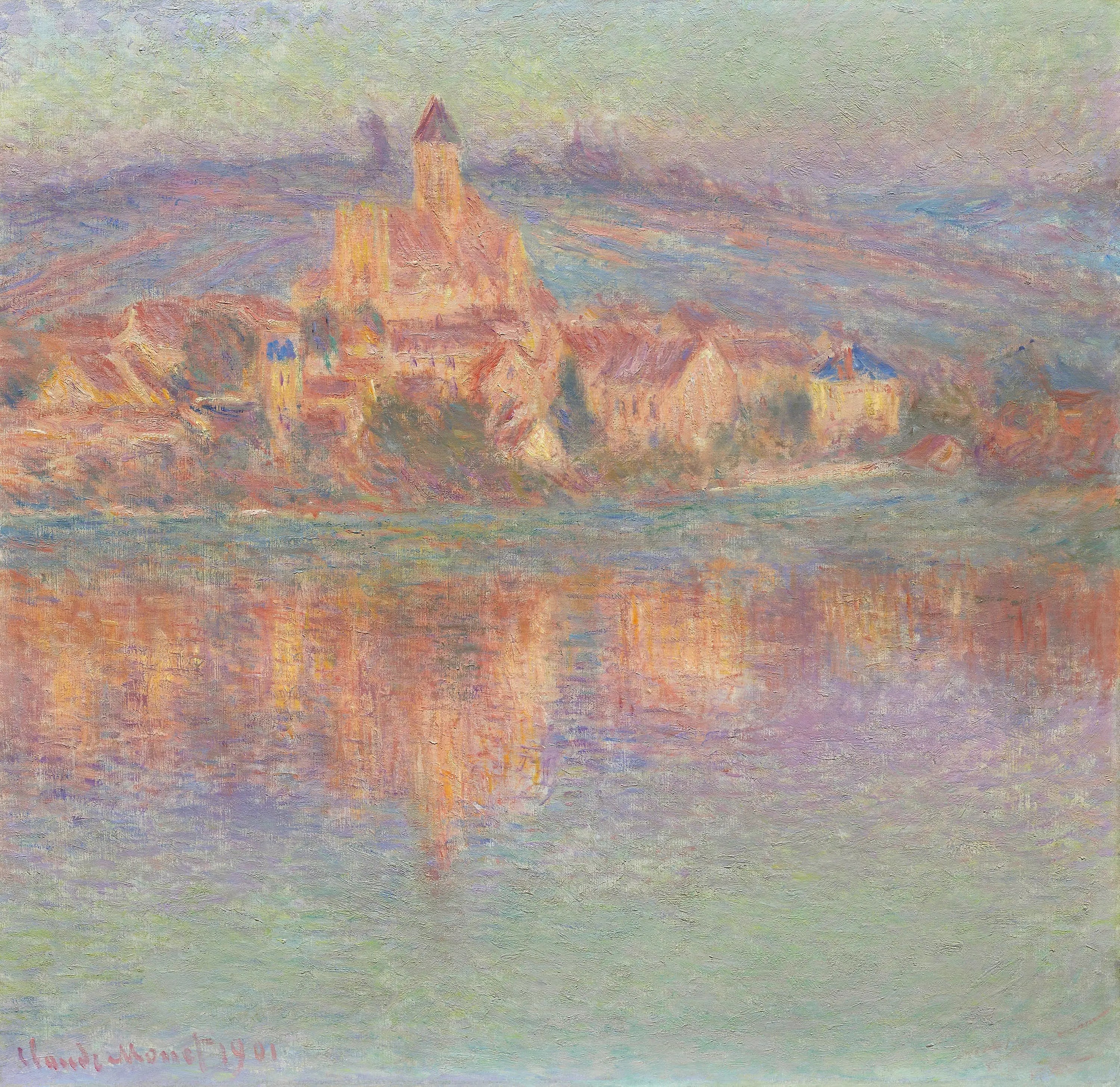 Reproduction du tableau « Vétheuil - Claude Monet » par Alpha Reproduction en peinture à l’huile