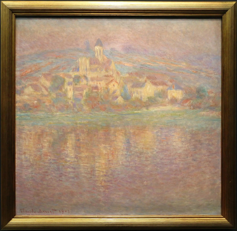 Vétheuil, pôr do sol - Claude Monet