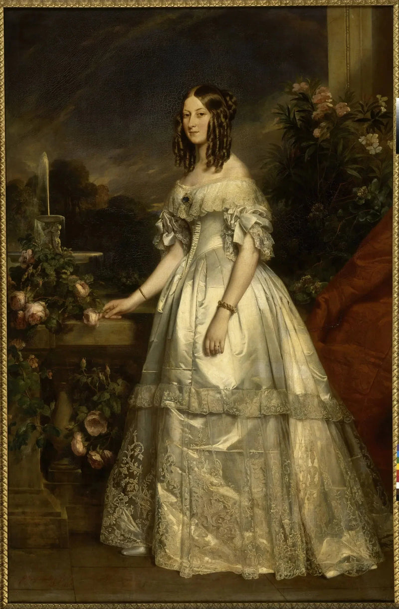 Victoire-Auguste-Antoinette de Saxe-Cobourg-Gotha, duquesa de Nemours - Franz Xaver Winterhalter