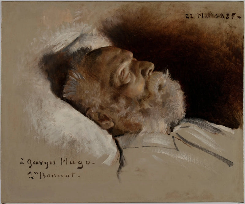 Victor Hugo em sua cama de morte - Léon Bonnat