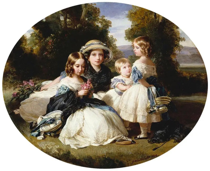 Victoria, princesa real, princesa Alice, princesa Helena e princesa Louise - Franz Xaver Winterhalter
