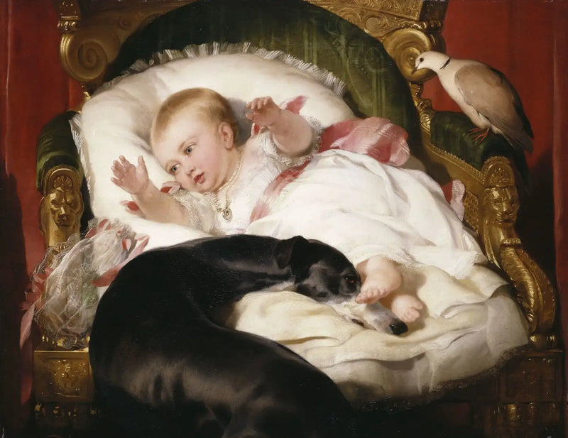Victoria, princesa real, com Eos - Edwin Henry Landseer
