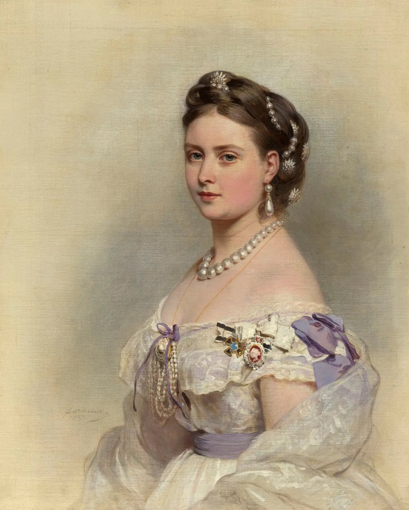 Victoria princesse royale princesse héritière de Prusse (1840-1901) - Franz Xaver Winterhalter - Alpha Reproduction