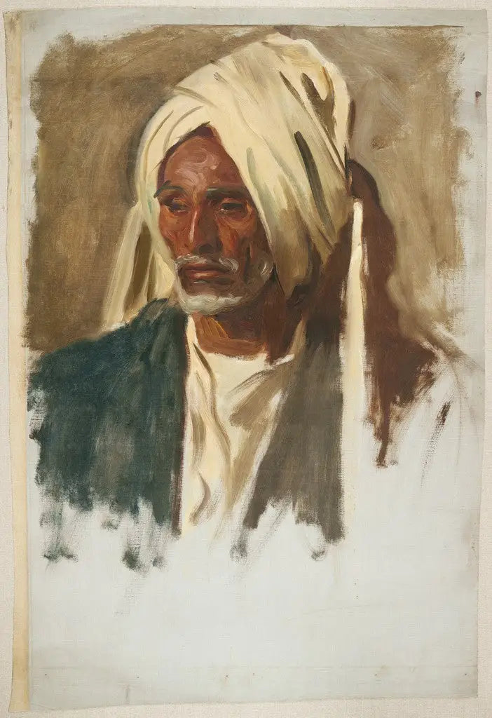 Velho homem com barba branca - John Singer Sargent