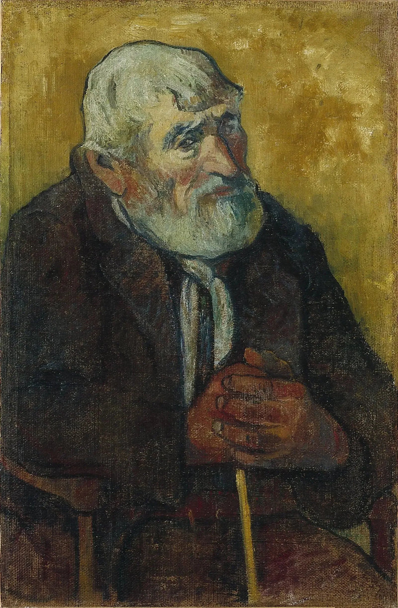 Velho homem com bastão - Paul Gauguin