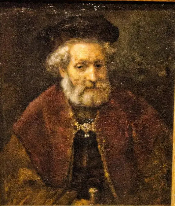 Velho com barba e boina - Rembrandt