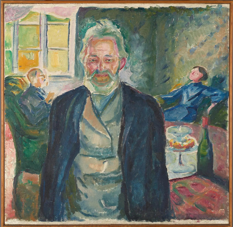 Velho Homem em Interior - Edvard Munch