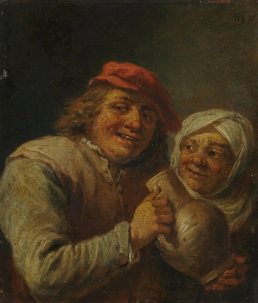 Homem e mulher idosos - David Teniers, o Jovem