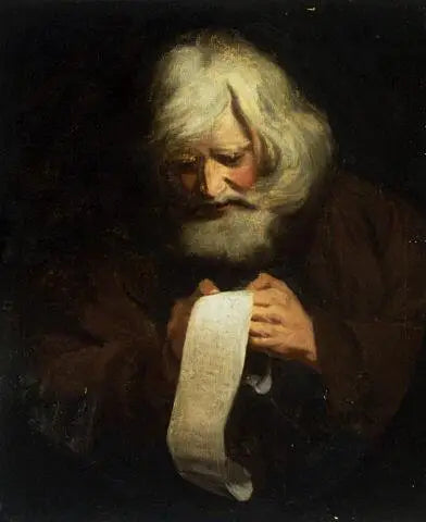 Homem idoso lendo - Joshua Reynolds
