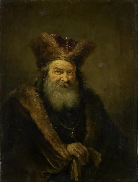 Idoso com touca de pele - David Teniers, o Jovem