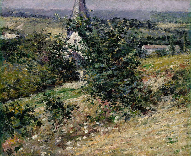 Igreja antiga de Giverny - Theodore Robinson