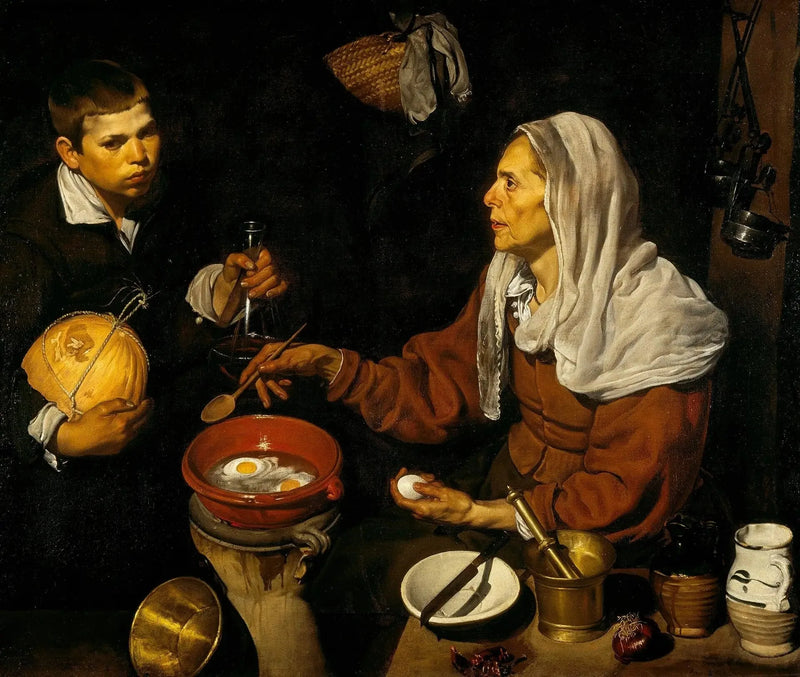 Velha fritando ovos - Diego Velázquez