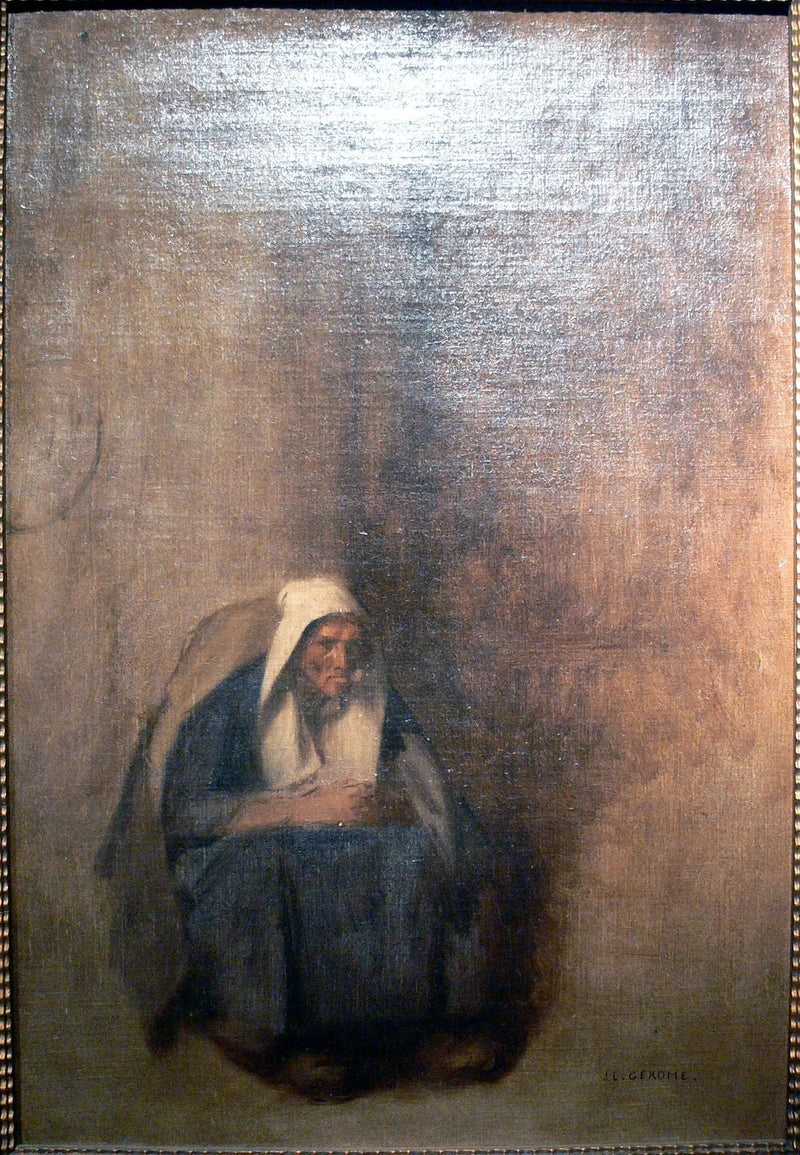 Velha Mulher com o cachimbo - Jean-Léon Gérôme