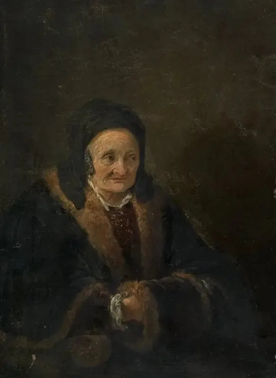 Idosa em uma poltrona - David Teniers Júnior