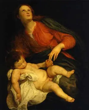 Virgem com o Menino - Antoine van Dyck