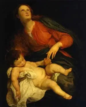 Virgem com o Menino - Antoine van Dyck