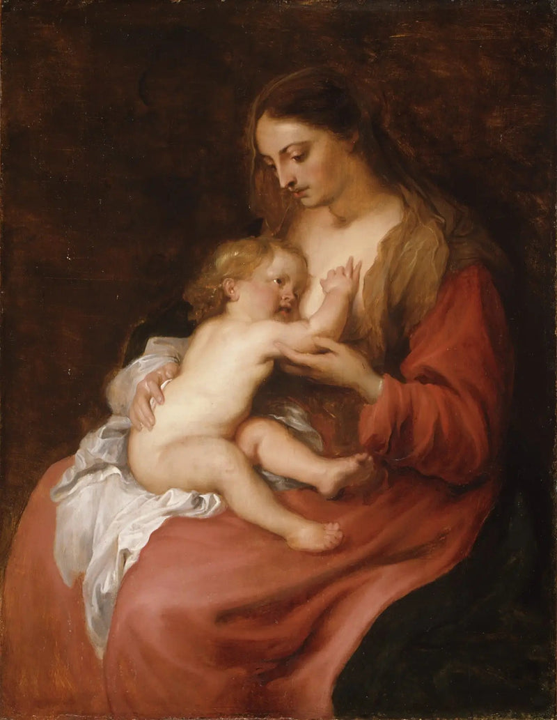 Virgem com o Menino - Antoine van Dyck