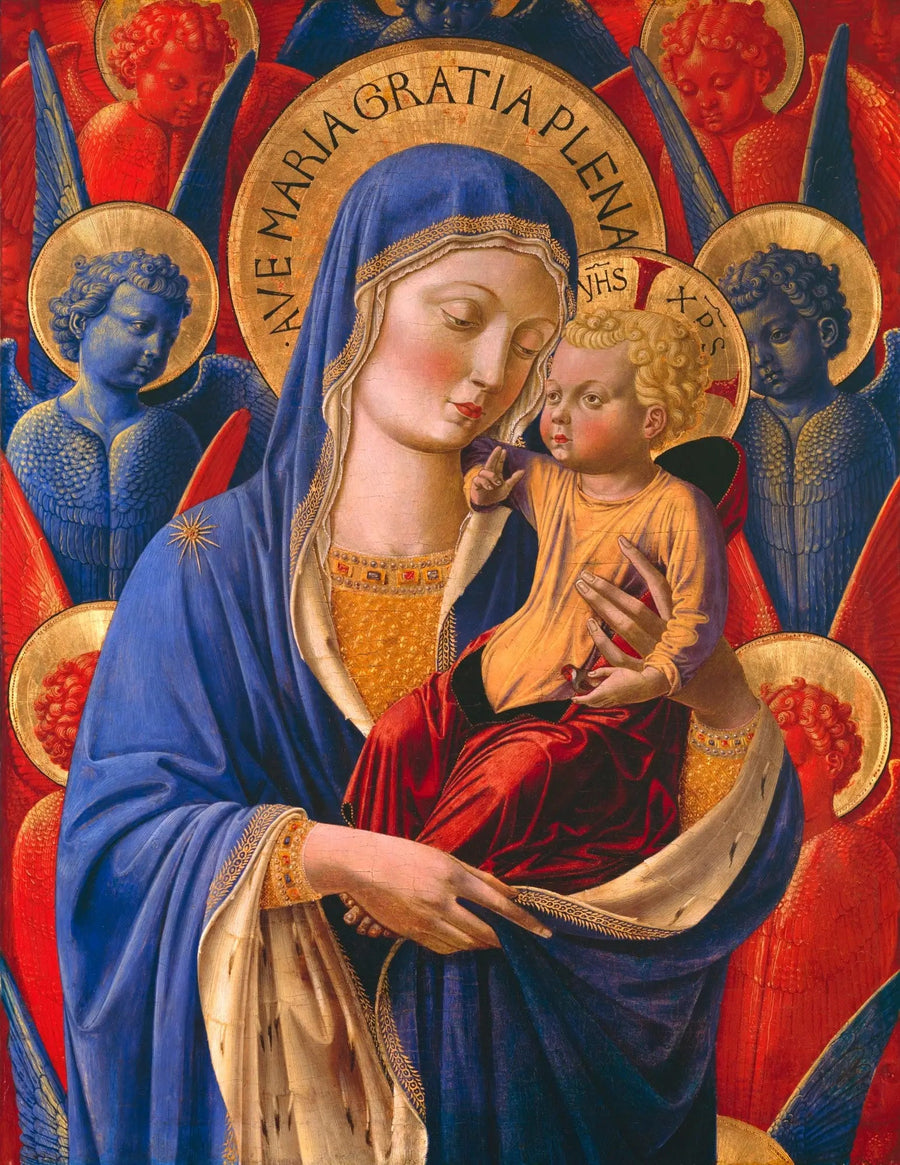 Virgem com o Menino e Anjos - Benozzo Gozzoli