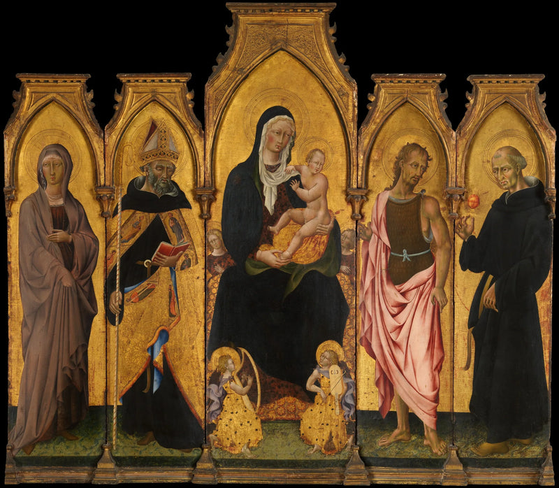 Virgem com o Menino e santos - Giovanni di Paolo
