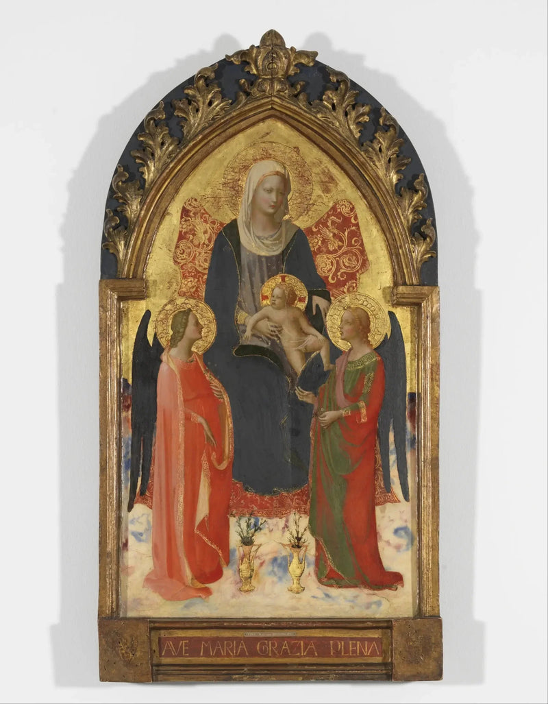 Virgem com o Menino e Dois Anjos - Fra Angelico
