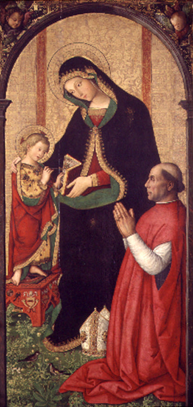 Virgem com o Menino e o Bispo - Pinturicchio