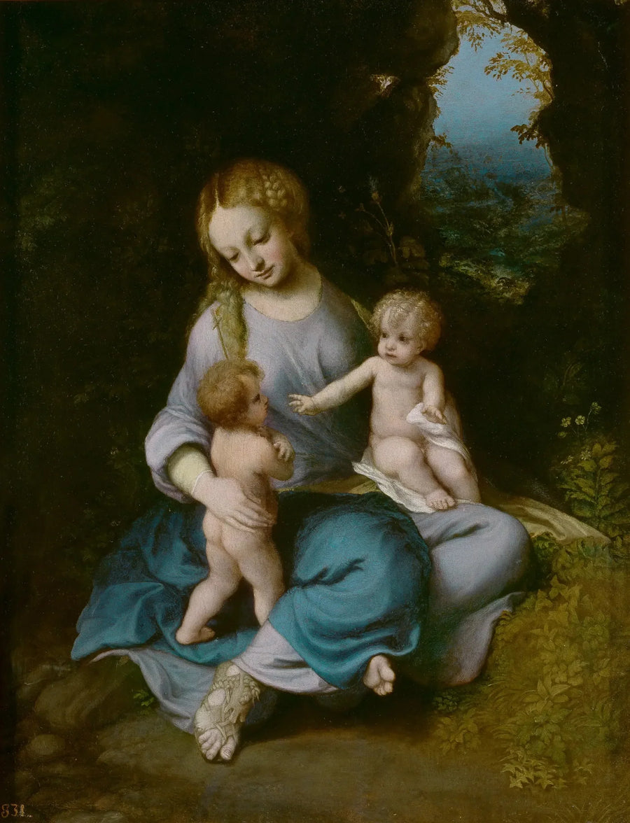 Virgem com o Menino e São João Batista - Antonio da Correggio