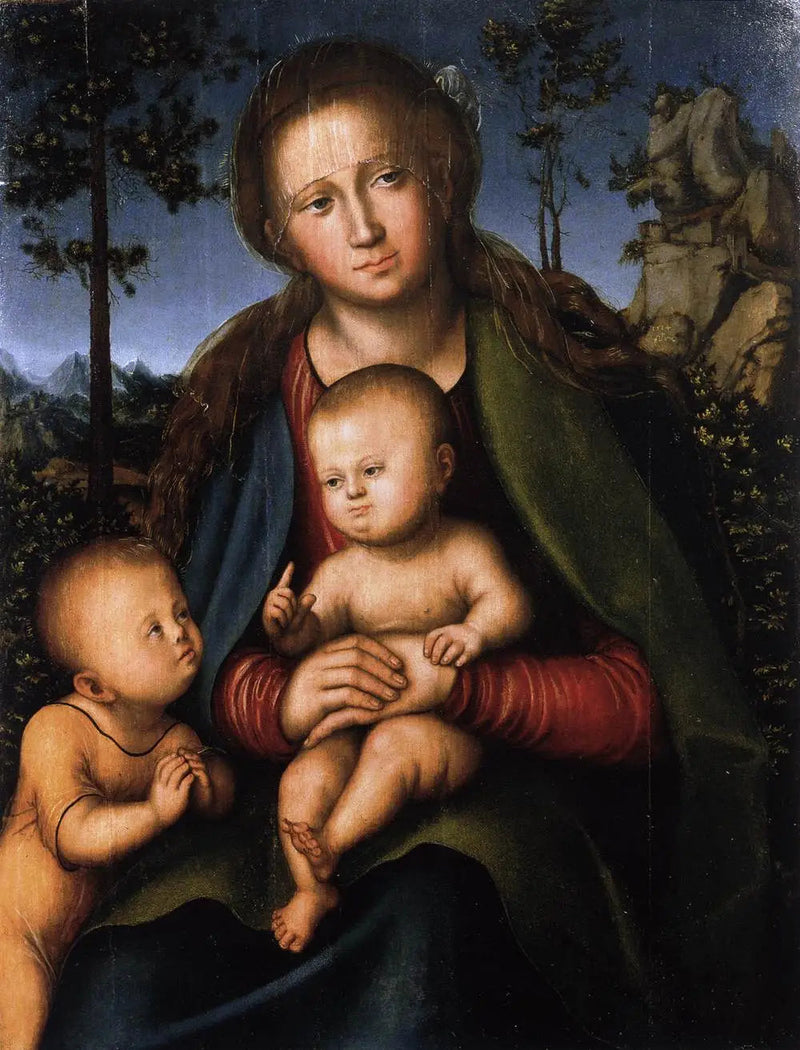 Virgem com o Menino e o Jovem João Batista - Lucas Cranach, o Velho