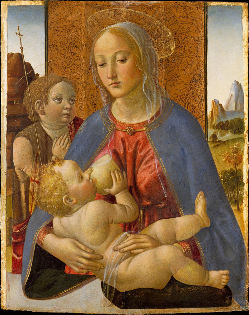 Virgem com o Menino e o jovem São João Batista - Cosimo Rosselli