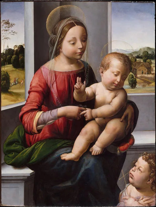 Virgem com o Menino e o Jovem São João Batista - Fra Bartolomeo