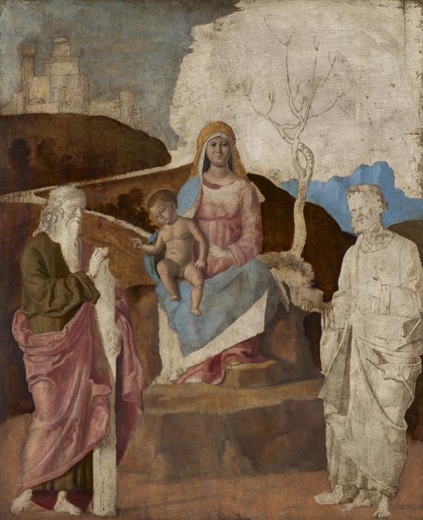 Virgem com o Menino com São André e São Pedro - Cima da Conegliano