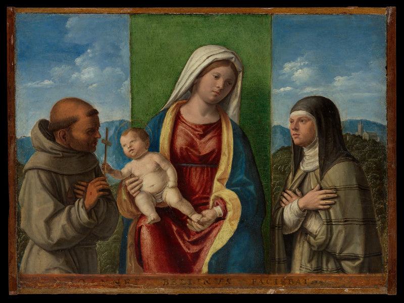Virgem com o Menino com São Francisco e Santa Clara - Cima da Conegliano