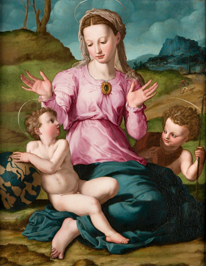 Virgem com o Menino e São João Batista - Bronzino
