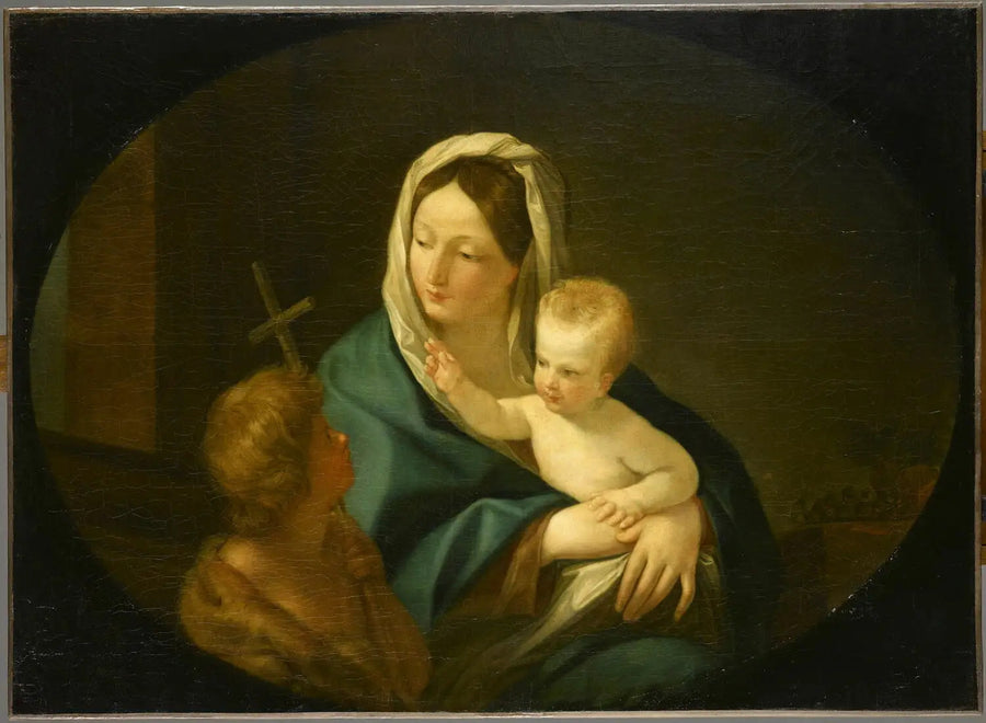 Virgem com o Menino e São João Batista - Guido Reni