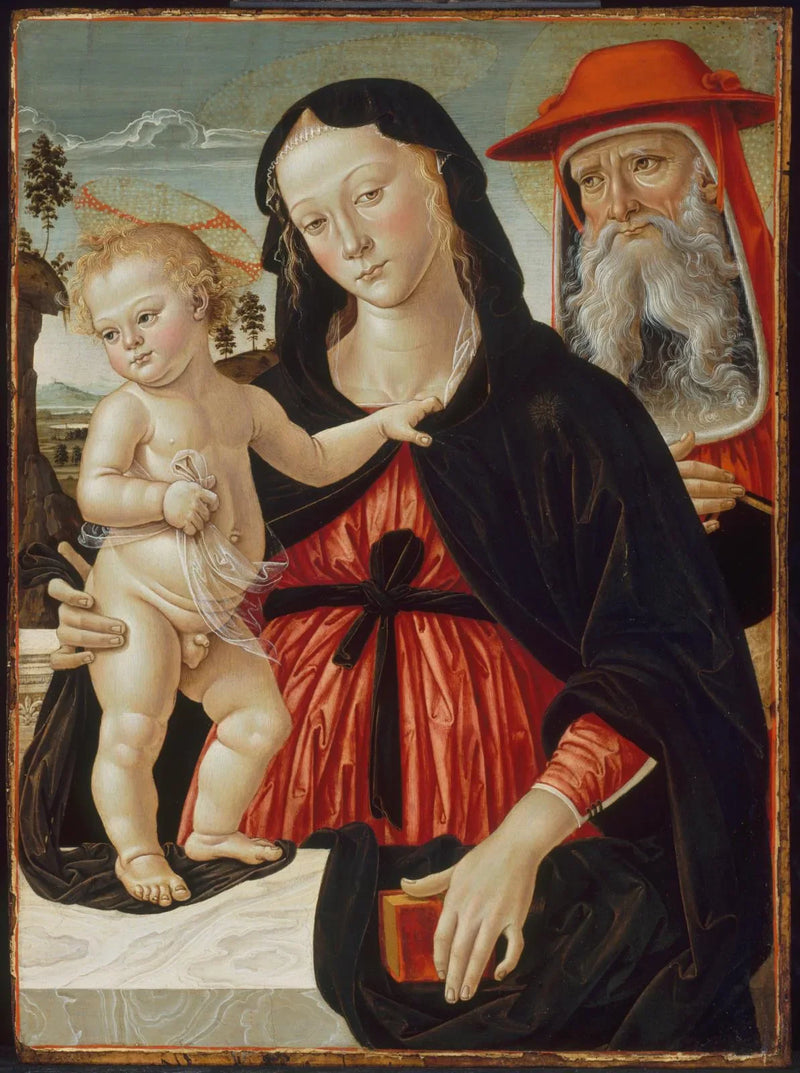 Virgem com o Menino e São Jerônimo - Pinturicchio