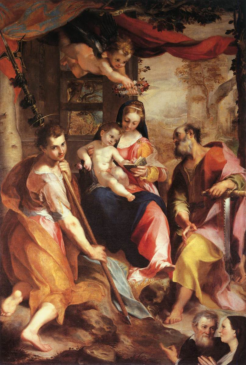 Virgem com o Menino com São Simão e São Judas - Federico Barroci