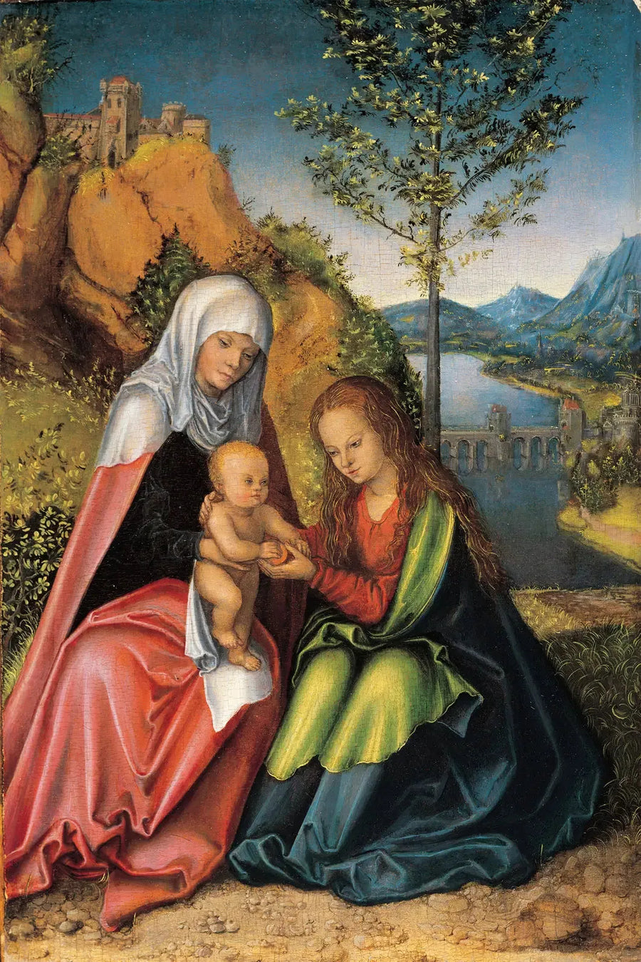 Virgem com o Menino e Santa Ana - Lucas Cranach, o Velho